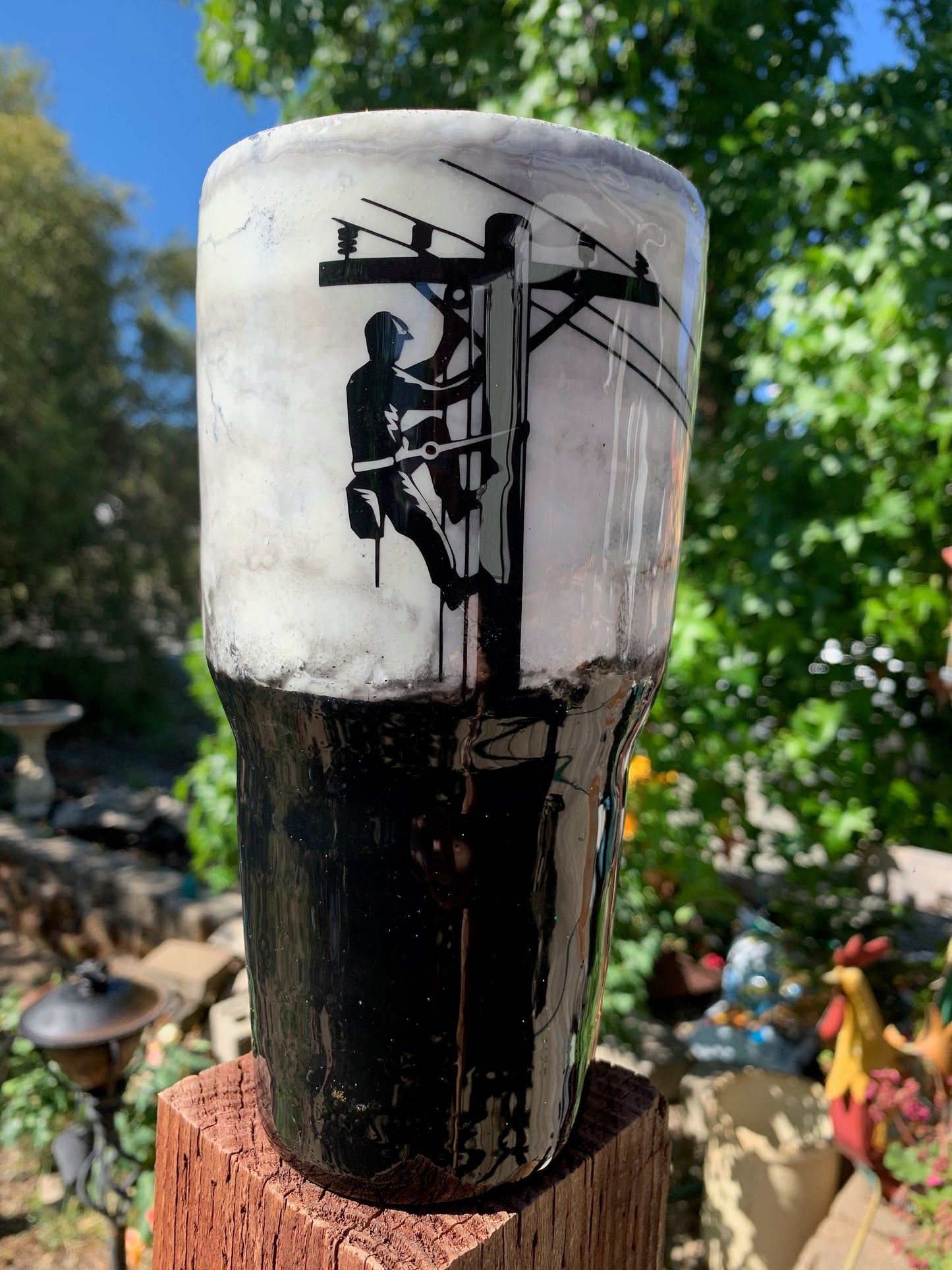 Lineman 30 oz. Stainless Steel Tumbler * Perfect for Father's Day! Gift