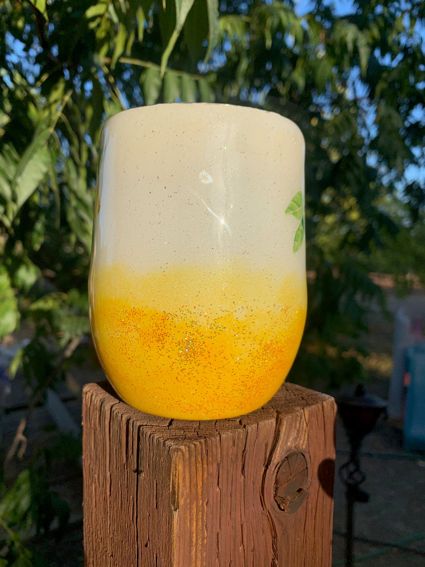 When Life Gives You Lemons 12 stemless wineglass, highball, cocktail stainless steel cup.