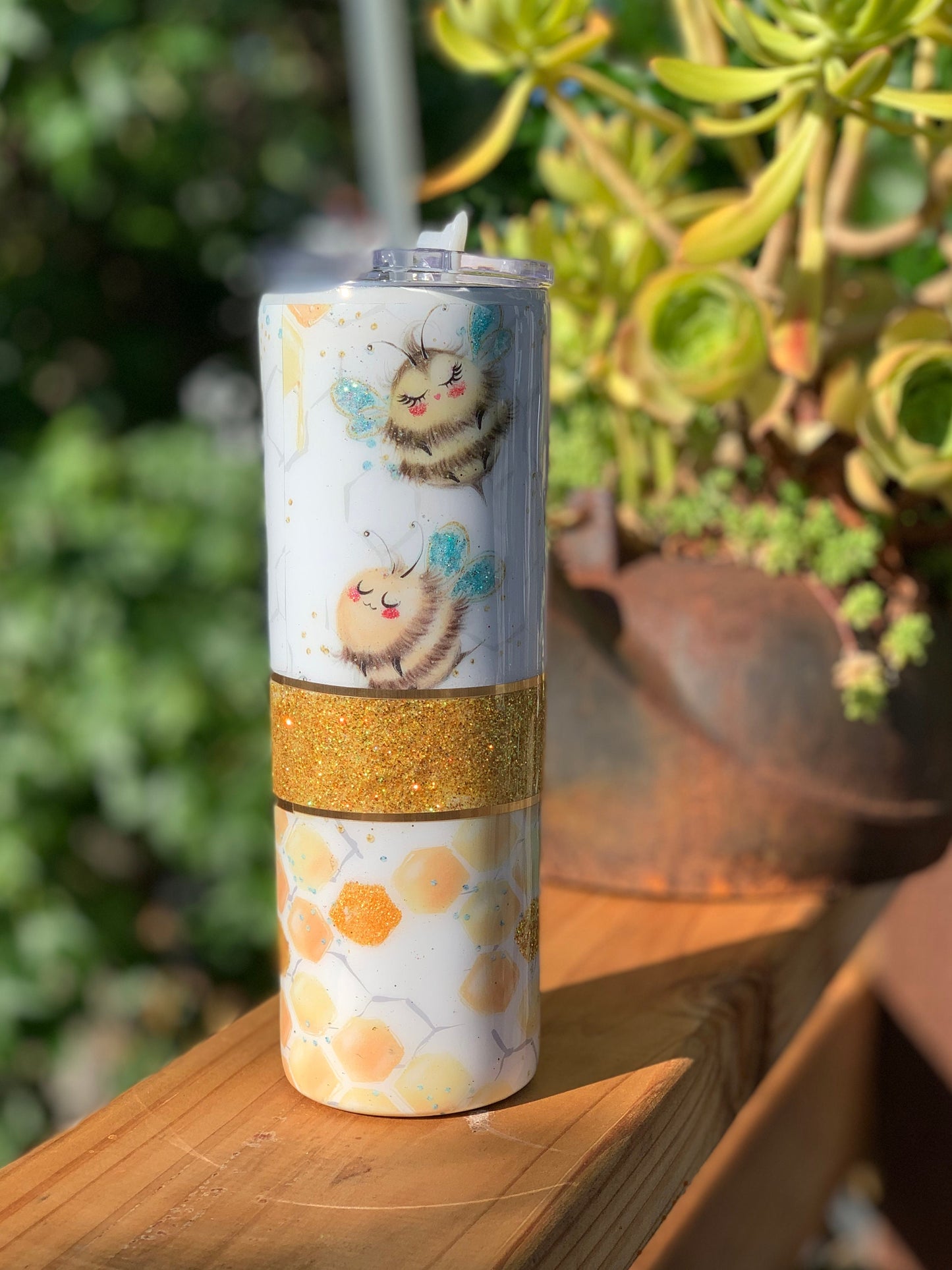 Queen Bee 20 oz. stainless steel double walled tumbler