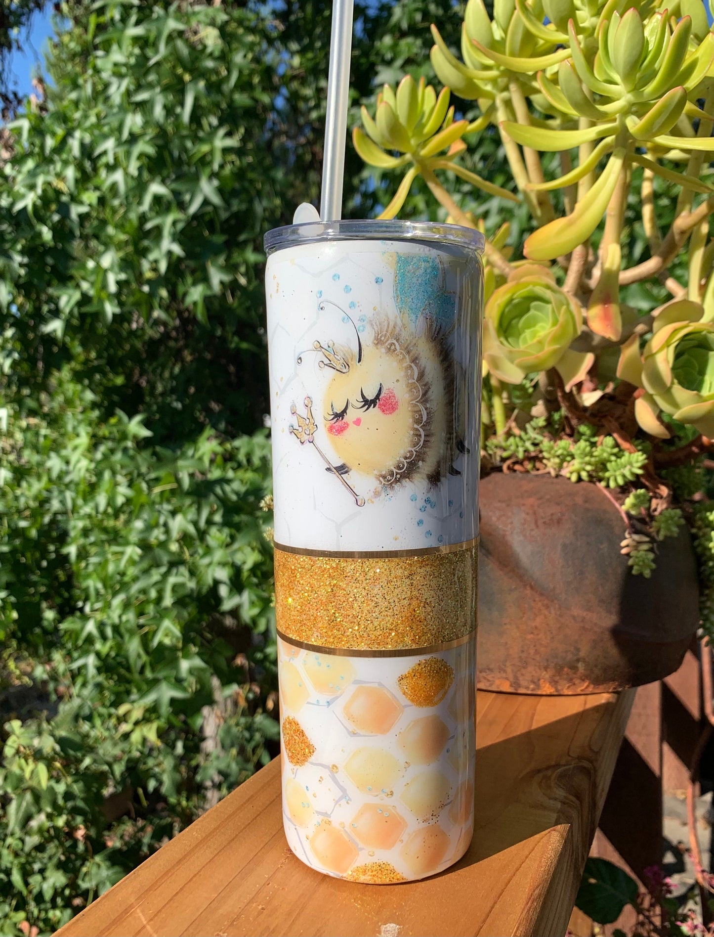 Queen Bee 20 oz. stainless steel double walled tumbler