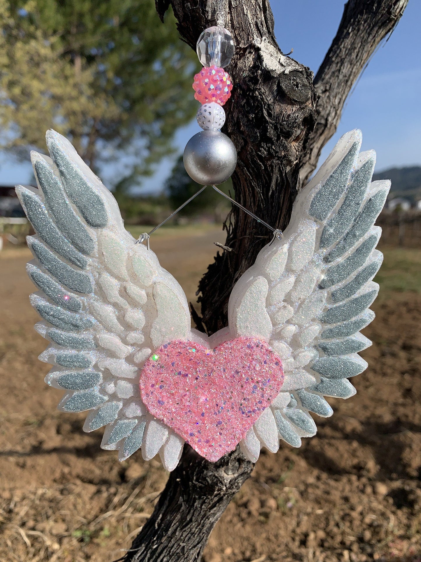 Winged Heart Car Freshie