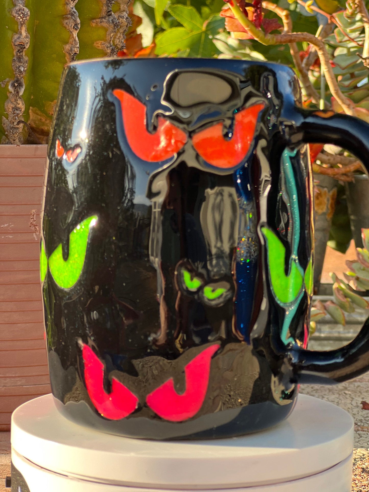 Glow in the Dark Spooky Eyes Mug