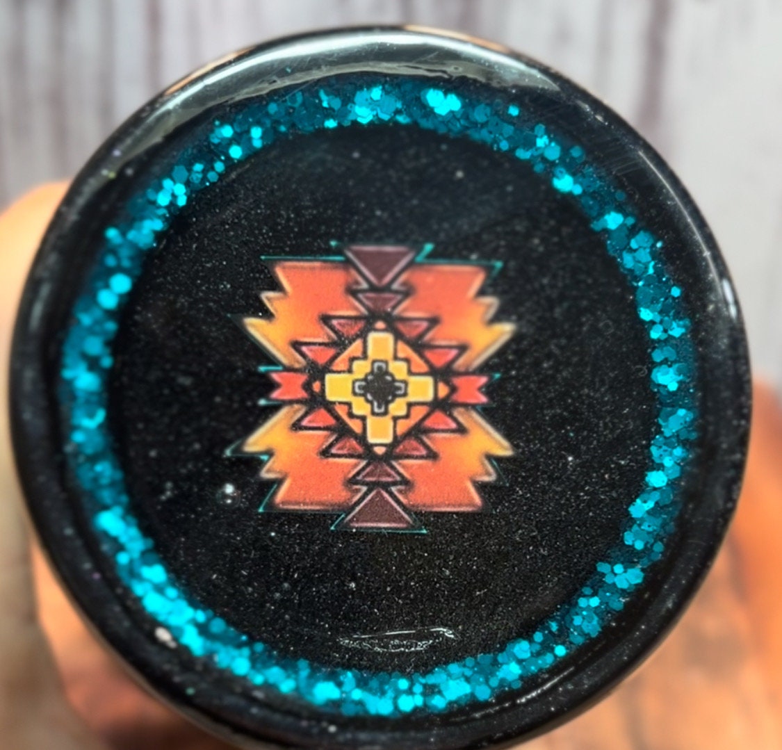 Western Tribal Buffalo Tumbler Stainless Steel 32 oz. Travel cup