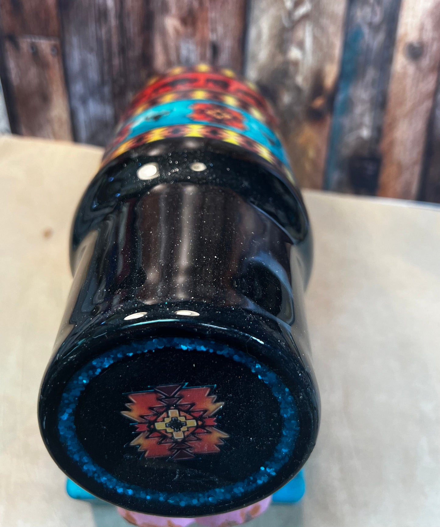 Western Tribal Buffalo Tumbler Stainless Steel 32 oz. Travel cup